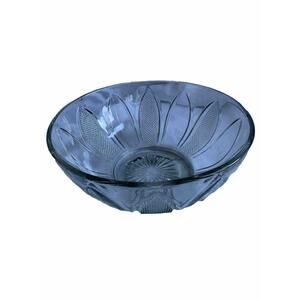 Antique New Martinsville Glass Bowl No. 702 Long Leaf Teasel Bowl 1906 EAPG
